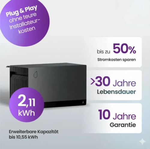 Preview: Avocado 22 Pro Speicher für Balkonkraftwerke 2kWh