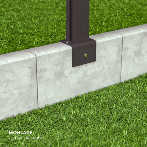 Preview: PVENCE L-Stein Fußplatte 2.0