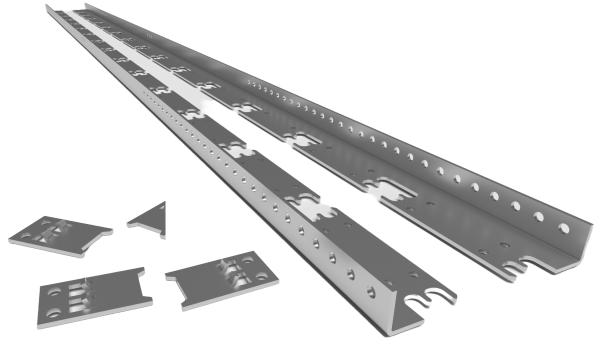 Winkel Montageset PV Zaun Set 0°